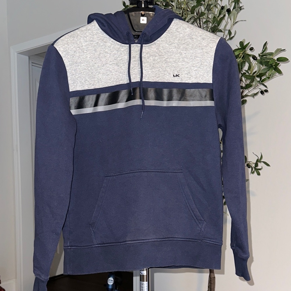 Michael Kors Navy and Gray Hoodie